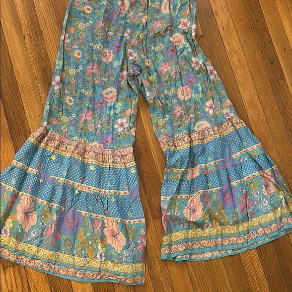 Umgee Blue Floral Jumpsuit with Yellow Details - Picture 7 of 7